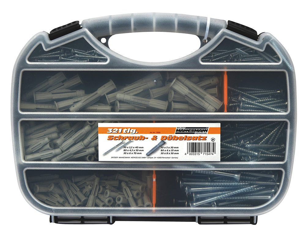 تشكيلة المسمار والتد ، 321 قطعة.