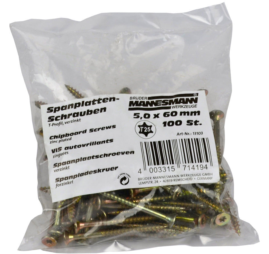 مسامير اللوح 5.0x60mm ، رأس TX