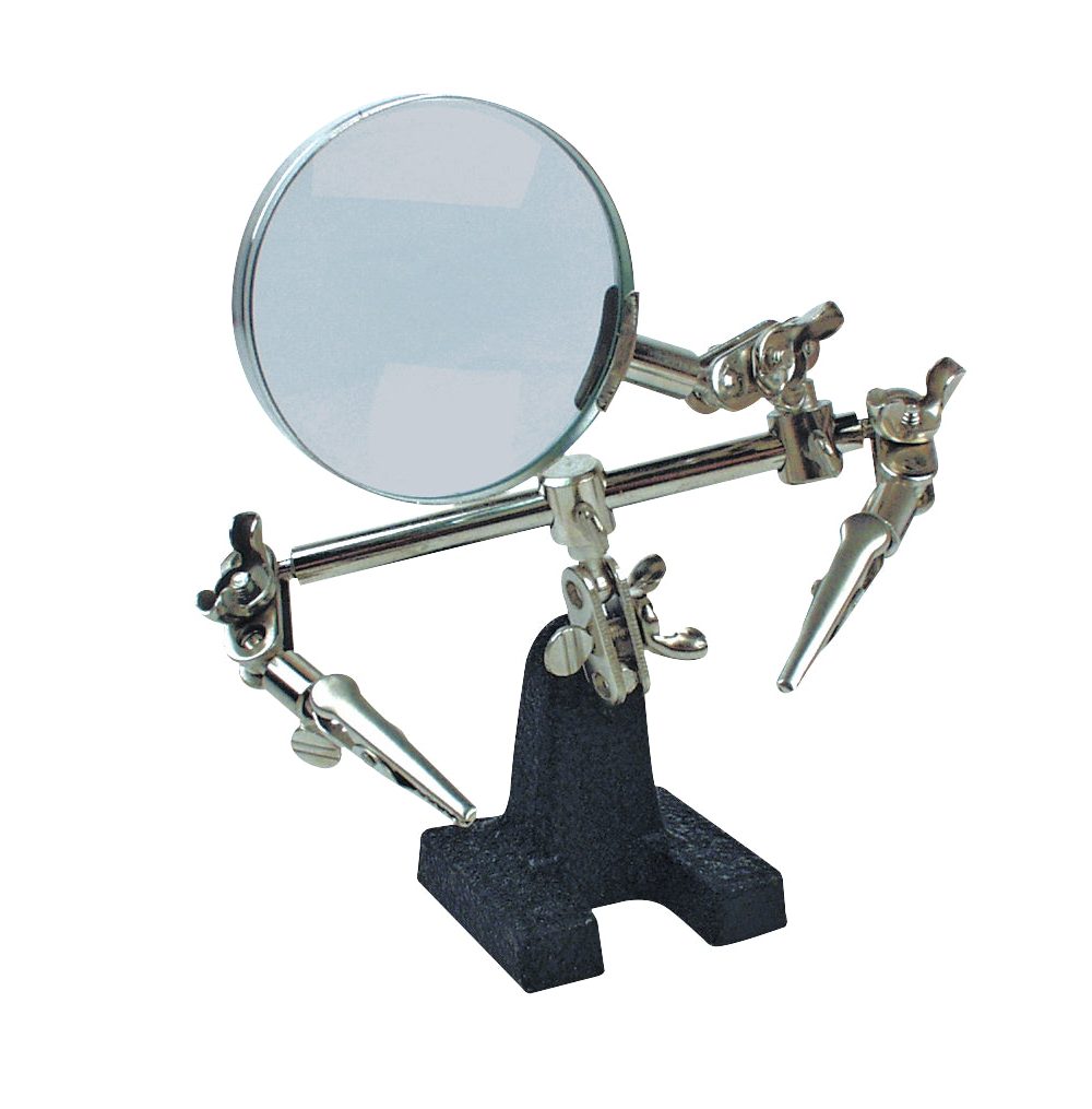 جهة ثالثة مع عدسة مكبرة