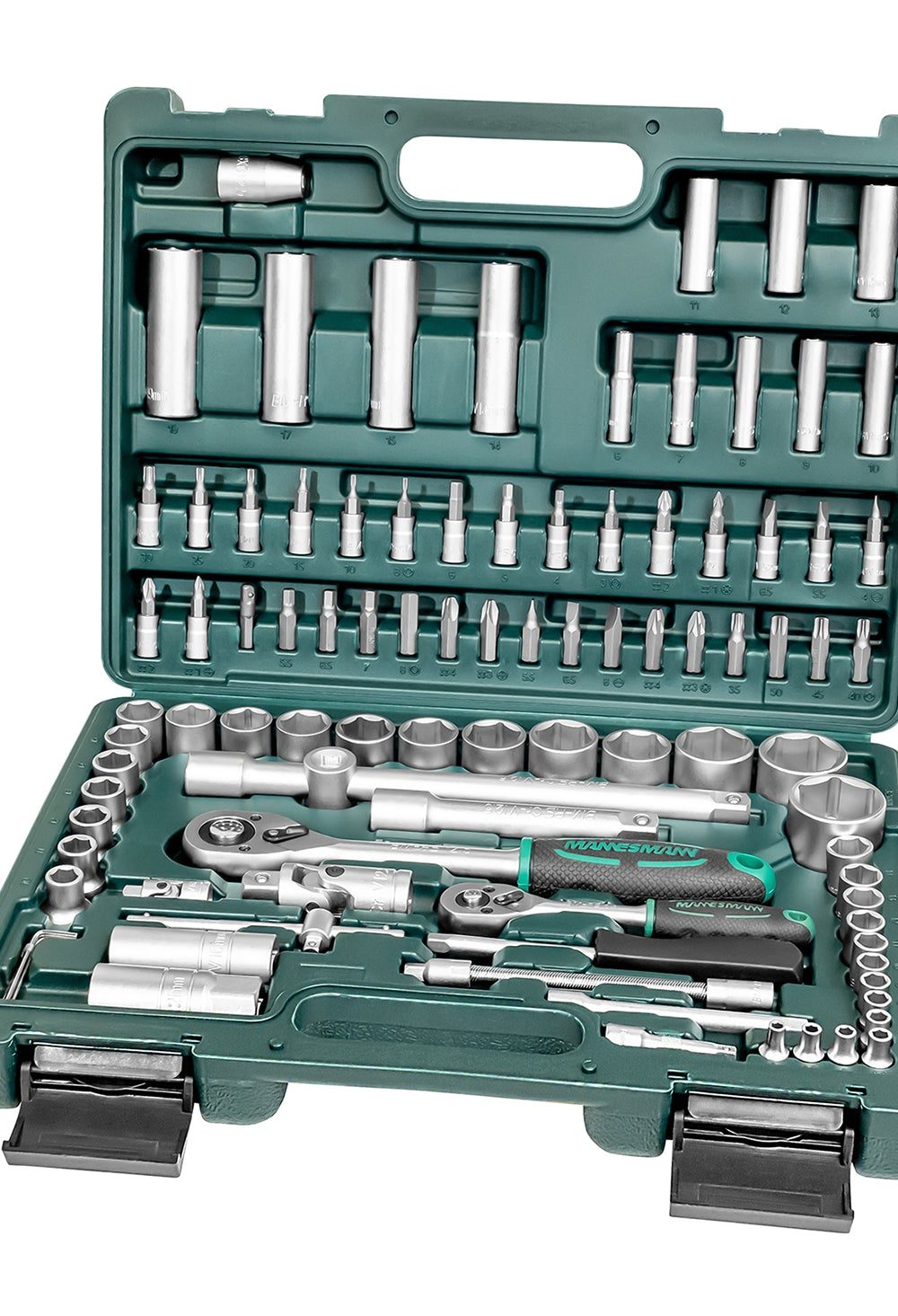 مجموعة وجع المقبس 94 قطعة. 1/4"+1/2"