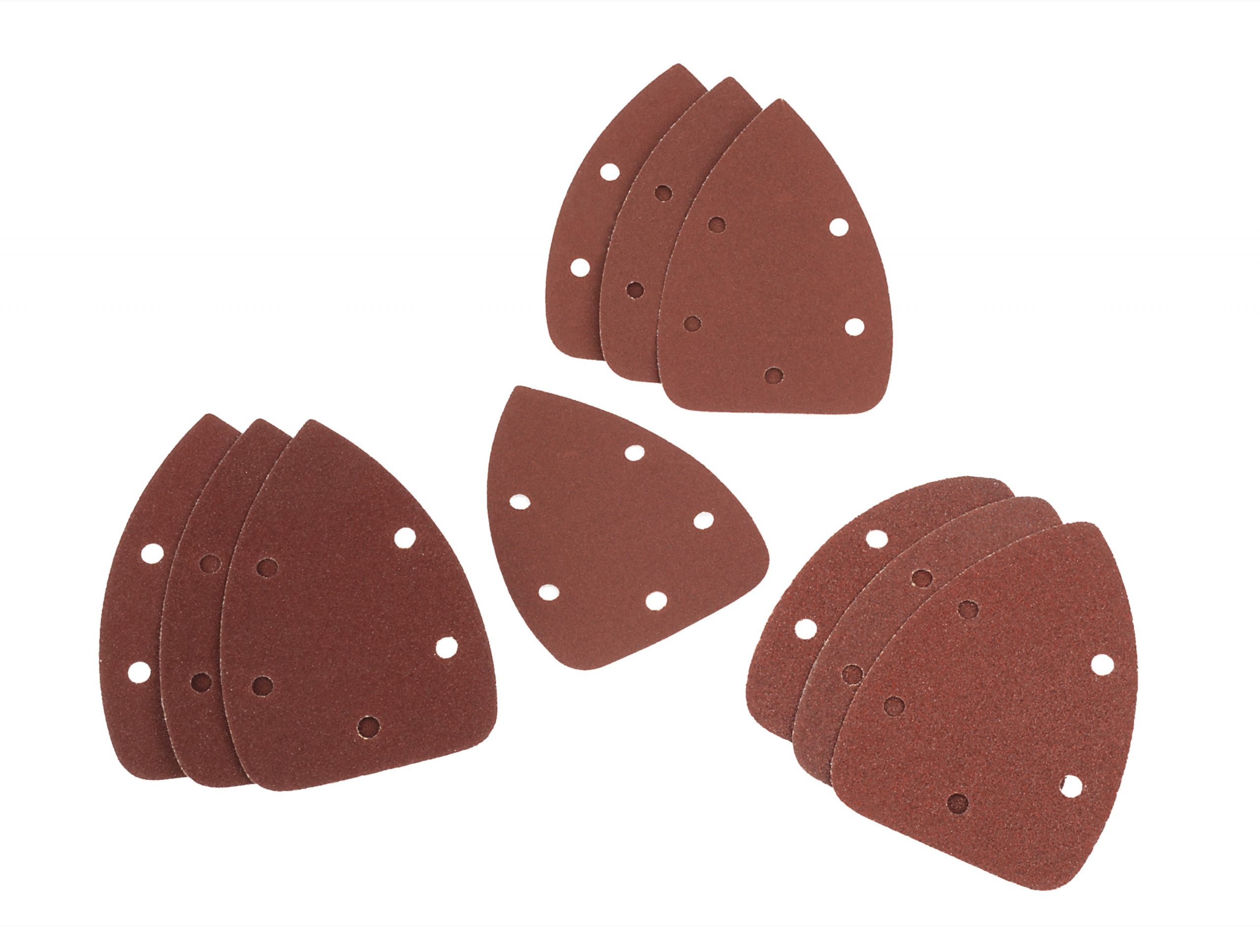 طقم ورق صنفرة، 10 قطع، للصنفرة المدارية