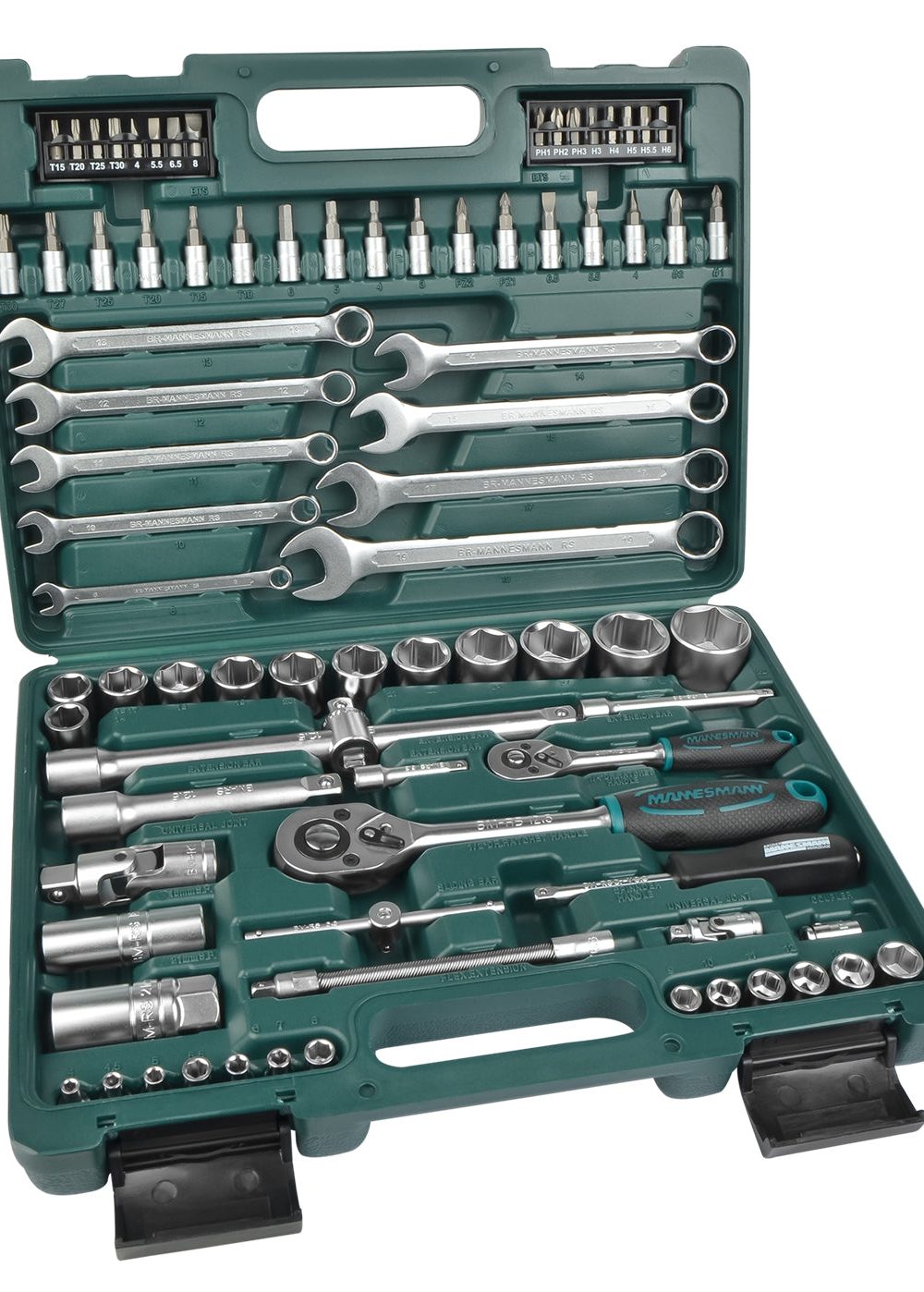 82 قطعة. مجموعة وجع المقبس 1/4 "+ 1/2"