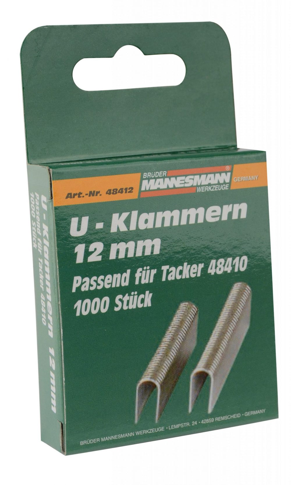 مشابك بديلة 12 مم على شكل حرف U ، للدباسة 48410