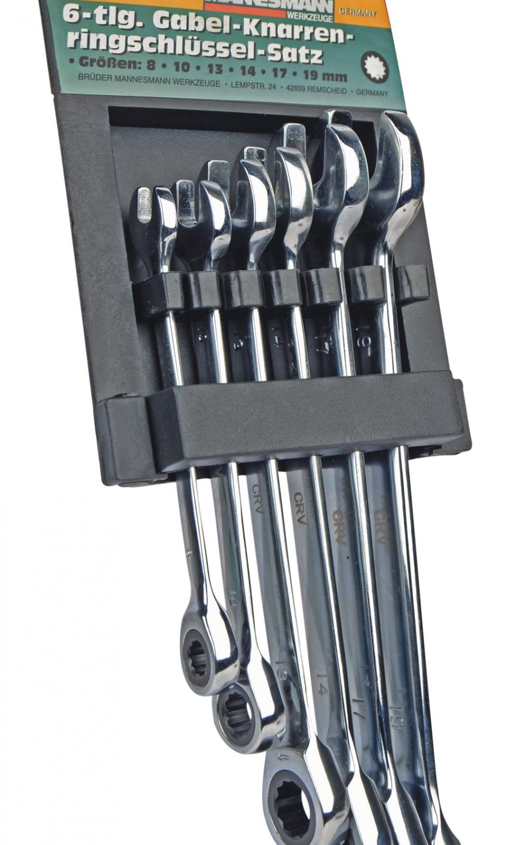 طقم مفتاح ربط حلقة سقاطة شوكة 6 قطع.