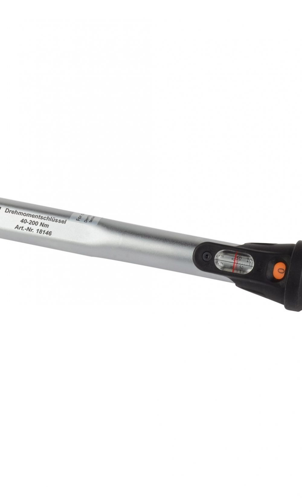 مفتاح عزم الدوران 1/2 بوصة ، 40-200 نيوتن متر ، مع مقياس النافذة