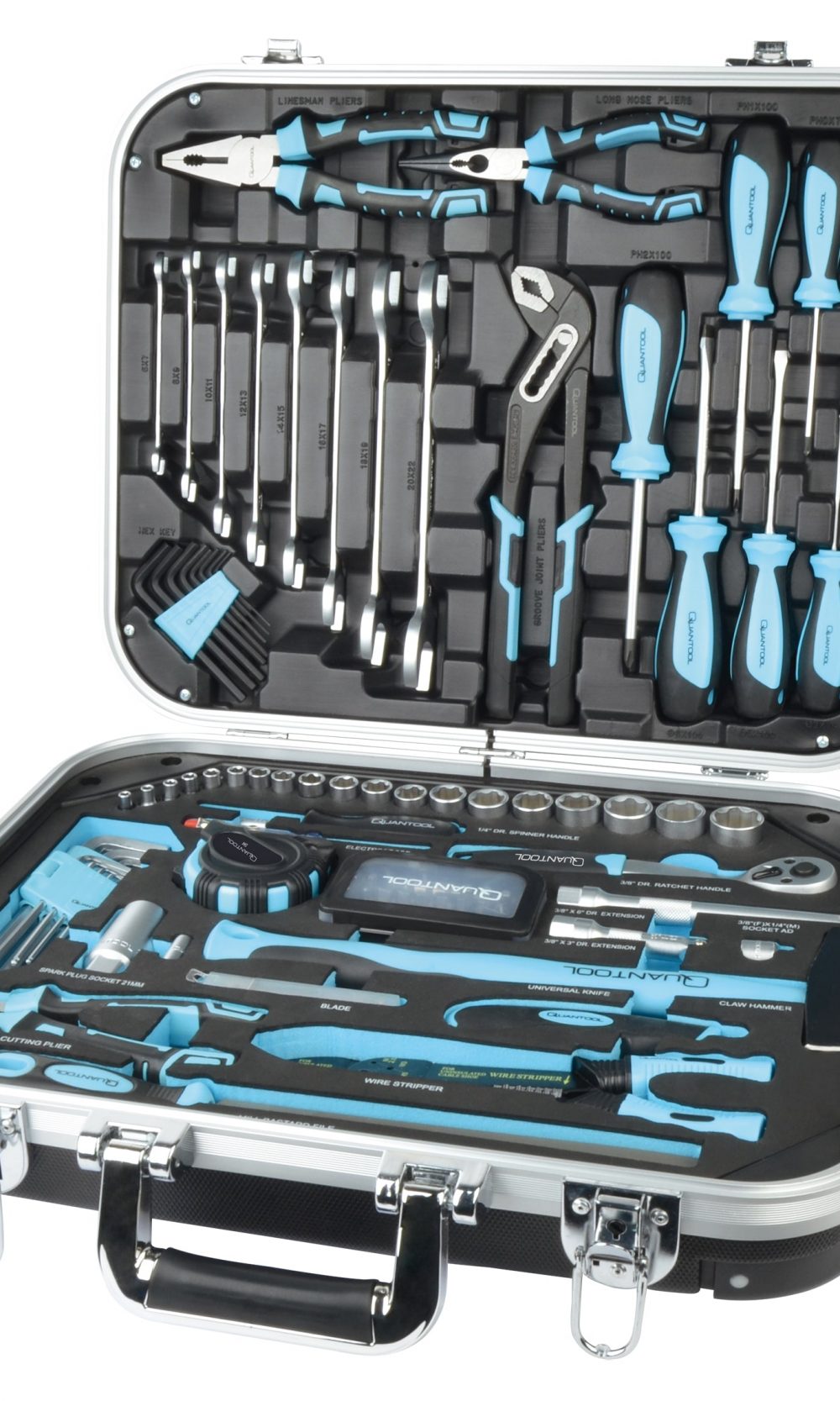 QUANTOOL - مجموعة أدوات ، 110 قطعة.