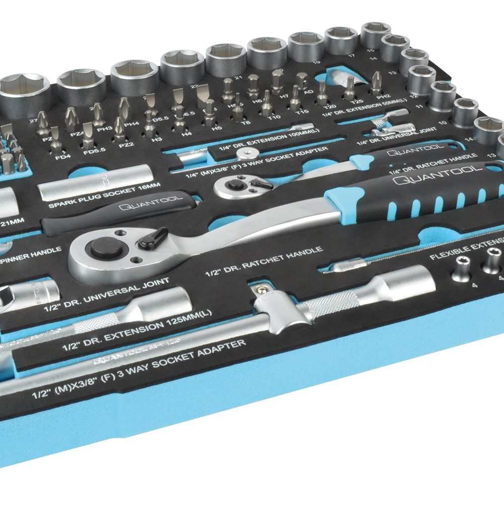 QUANTOOL - مجموعة أدوات ، 118 قطعة. - مناسب ل Quantool L-Boxx 102 و 136