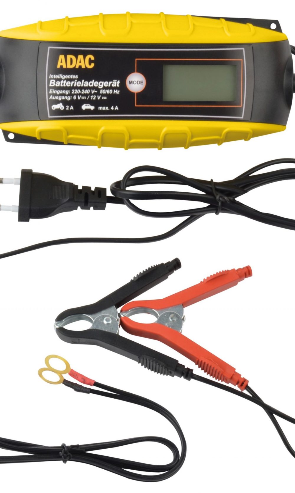 شاحن بطارية ADAC 6/12V مع مشبك مريح