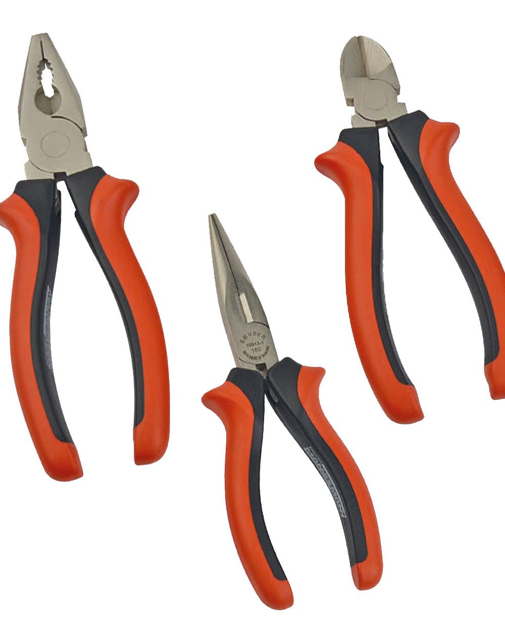 طقم كماشة ، 3 قطع ، مطلي بالنيكل