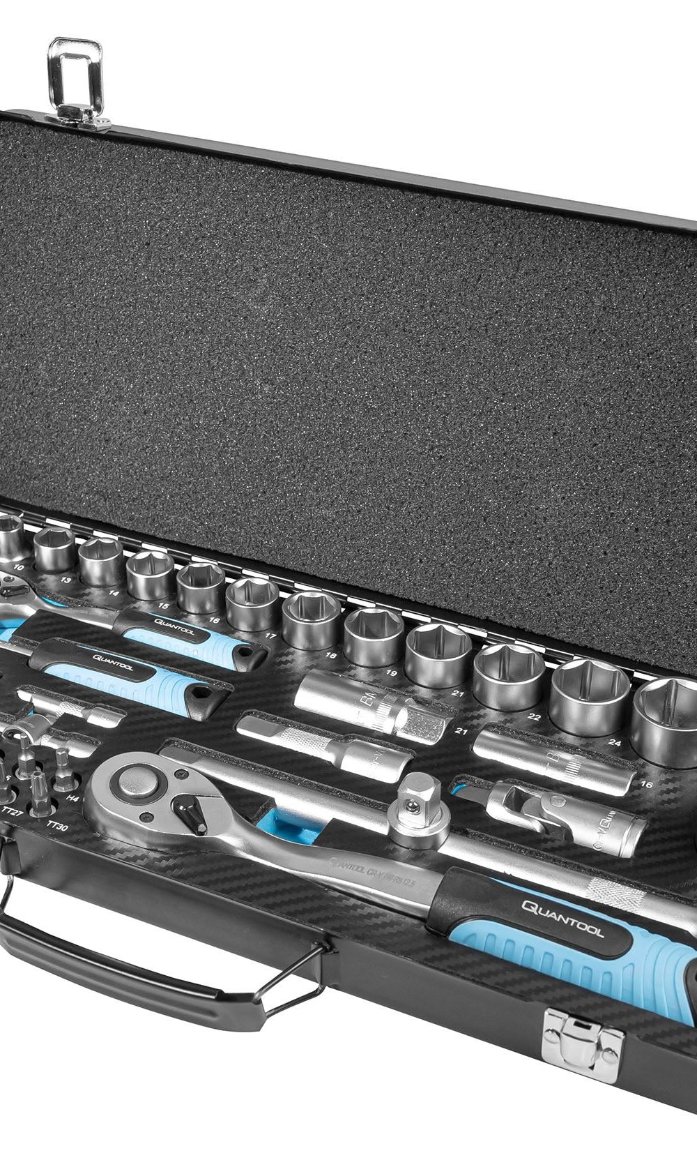 Quantool
 مفتاح ربط ومجموعة بت ، 56 قطعة.