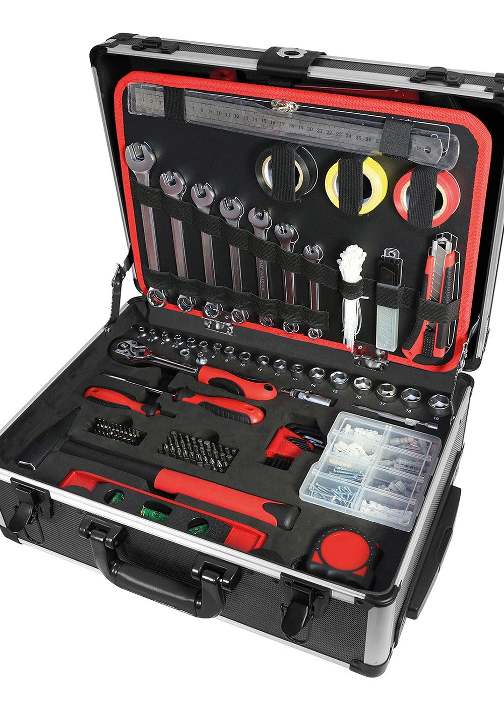 عربة أدوات ، 211 قطعة.