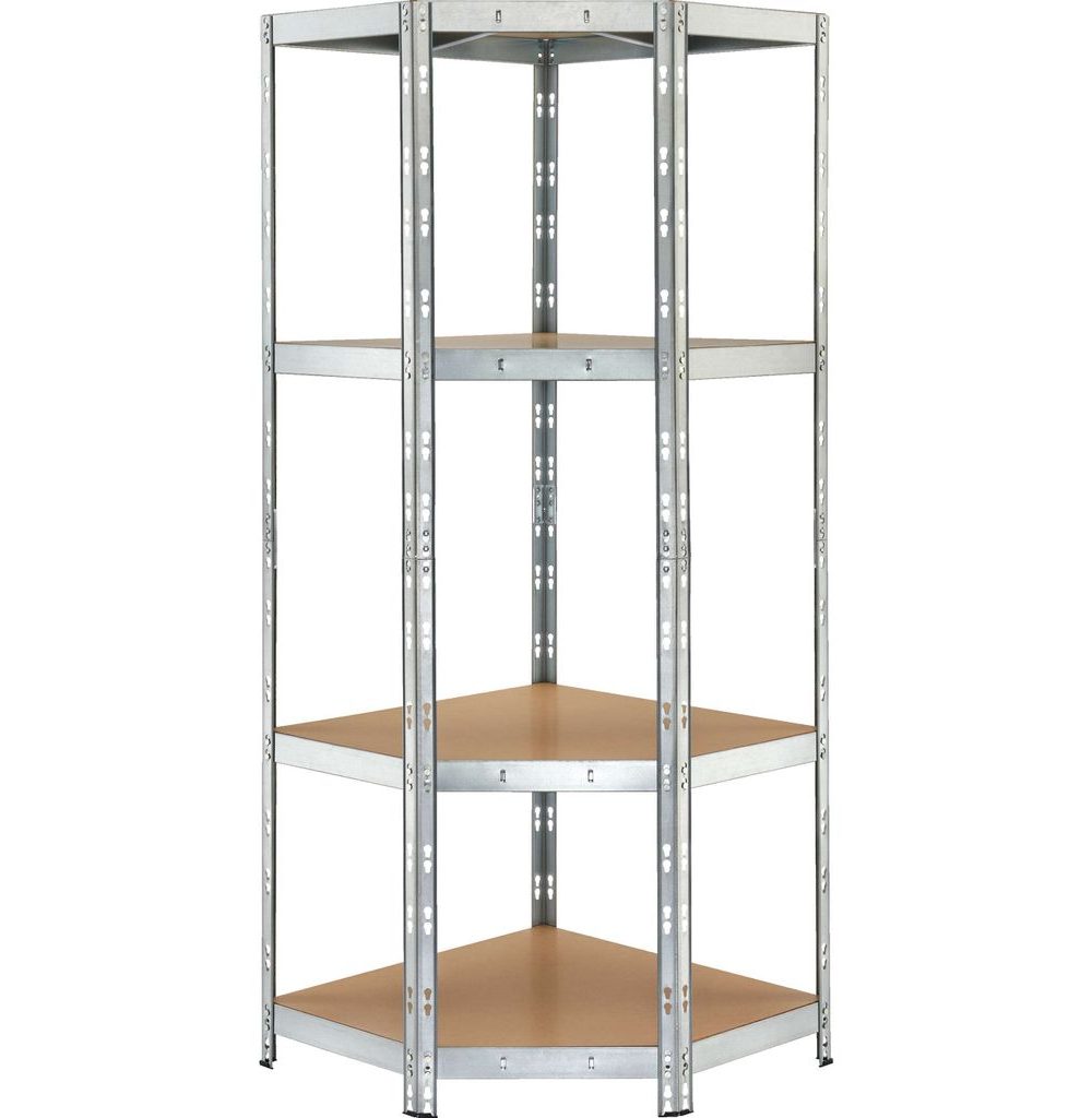 برشام رف زاوية للخدمة الشاقة بارك سايد، فولاذ مجلفن sendzimir، 4 أرفف HDF، 175 كجم لكل رف، حوالي 180 × 70 × 40 سم، نظام التوصيل