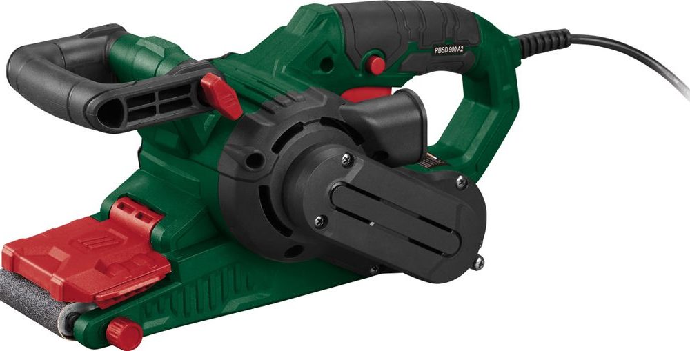 آلة صنفرة حزام بارك سايد® »PBSD 900 A2«، مع صندوق تجميع الغبار القابل للإزالة