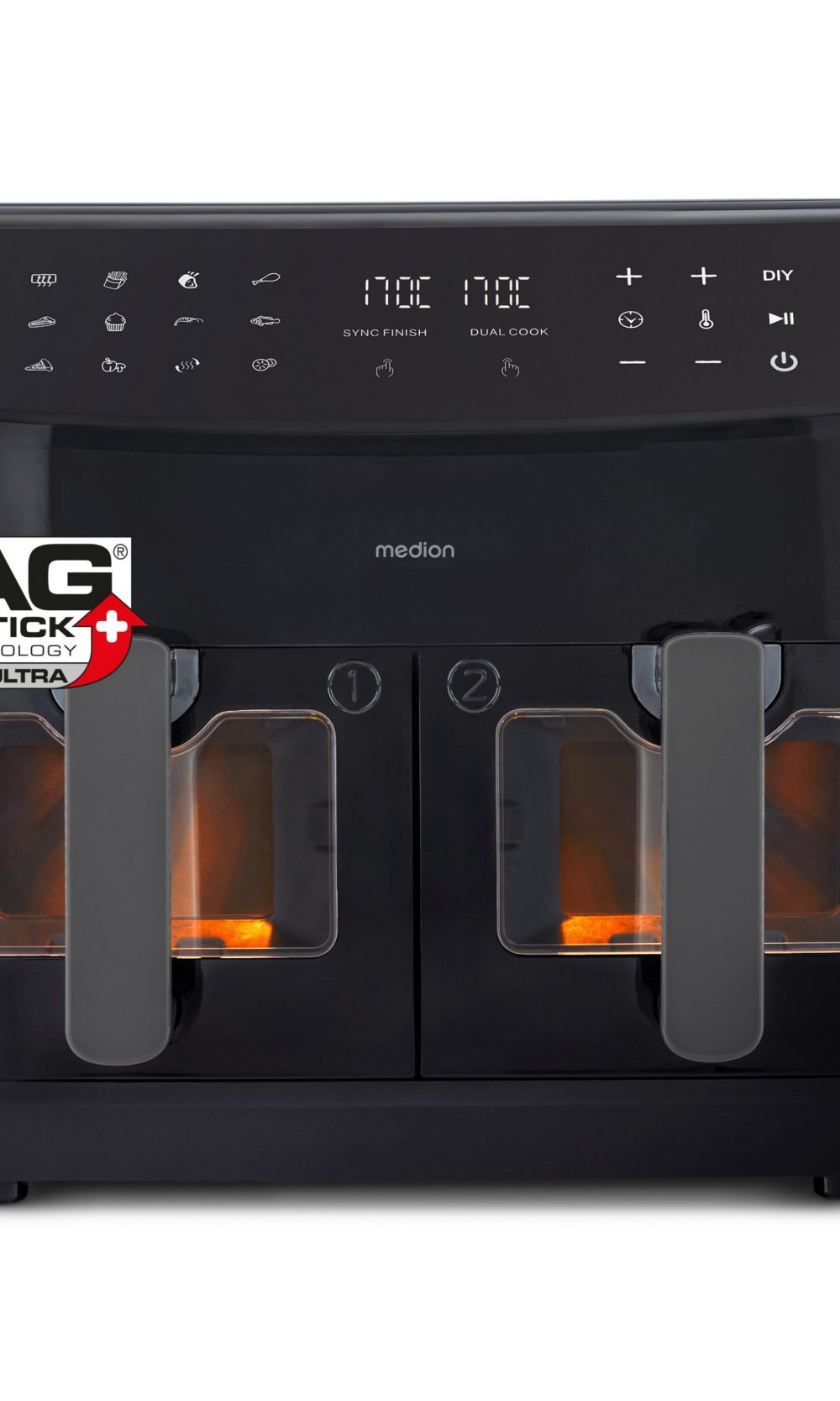 لايف® P20 XXL قلاية هوائية مزدوجة المنطقة MD 11760