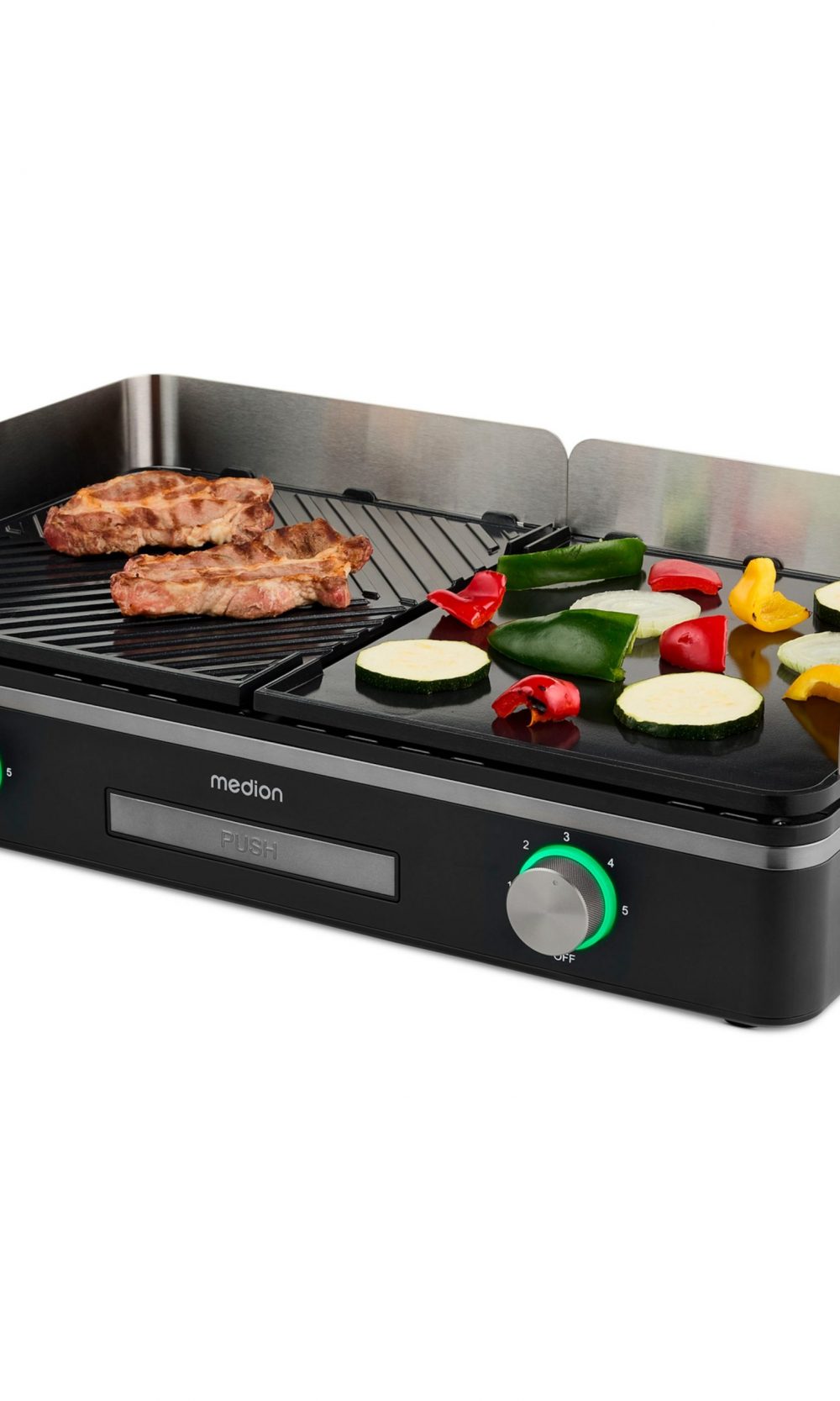 شواية طاولة LIFE مع نظام المنطقة المزدوجة (MD12027)