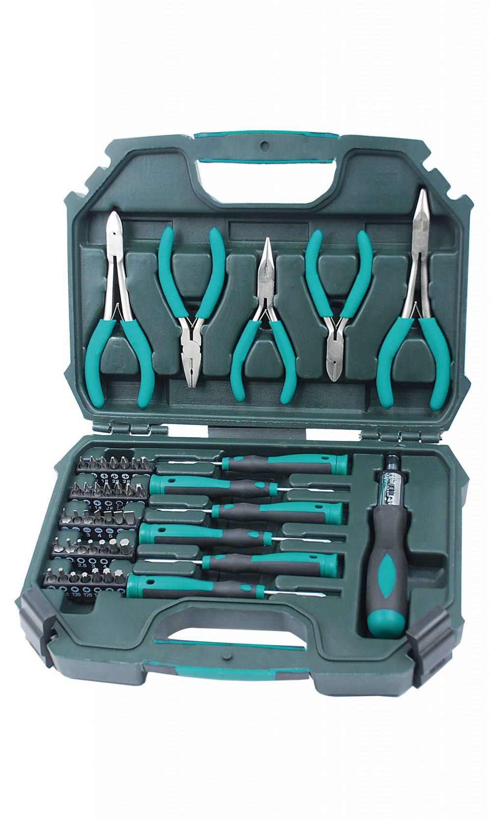 مفك براغي + طقم كماشة ، 47 قطعة.