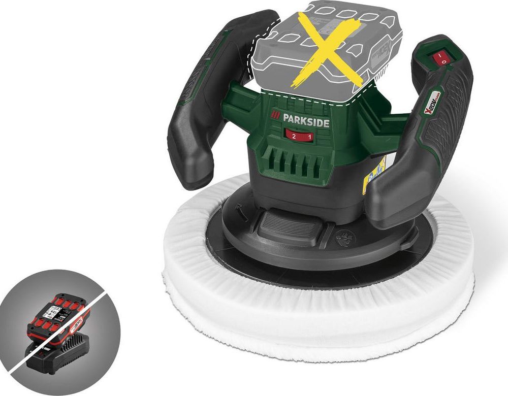 بارك سايد® 20V الملمع اللاسلكي »PPMA 20-li B2«، بدون بطارية وشاحن