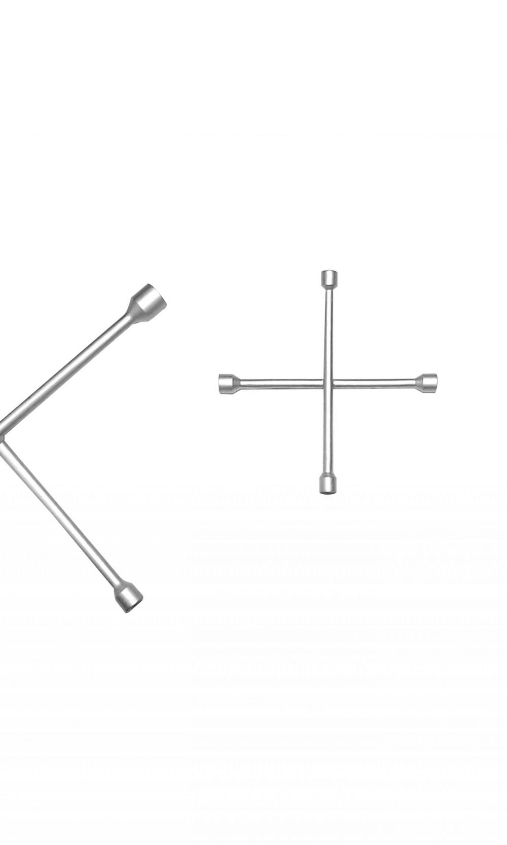 مفتاح ربط متقاطع ، مطلي بالكروم ، مصقول