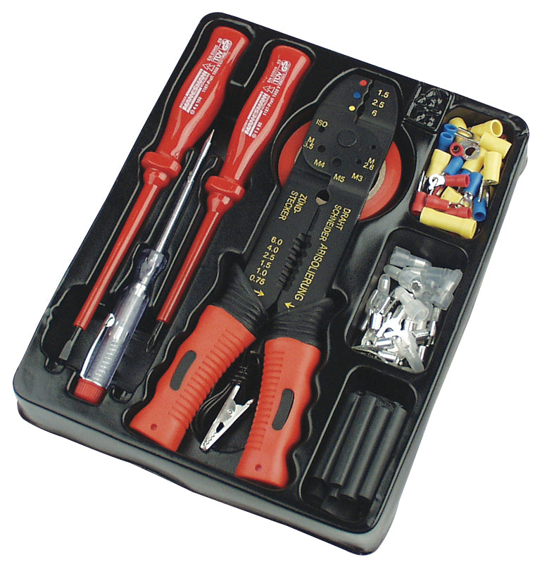 طقم كهربائي للسيارة ، 82 قطعة.