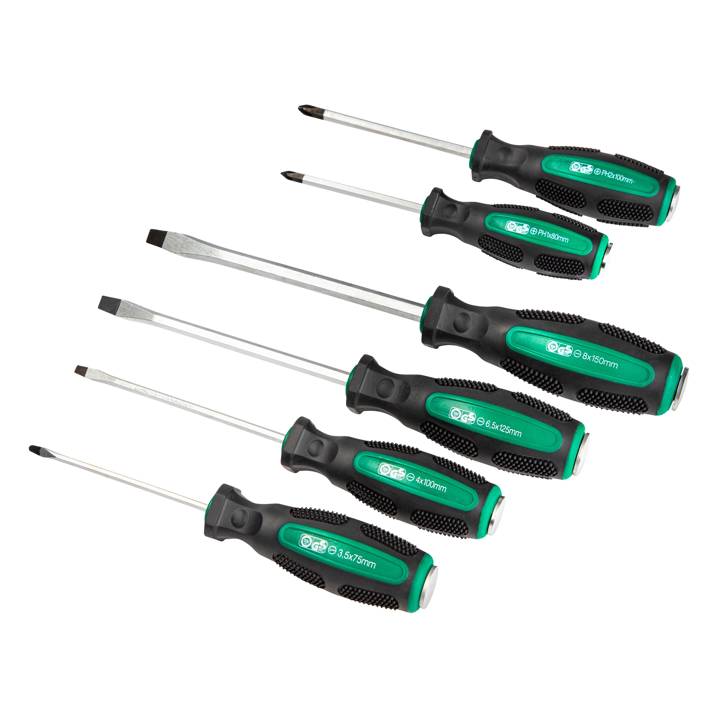 مجموعة مفك البراغي 6 قطع. شفرات مستمرة