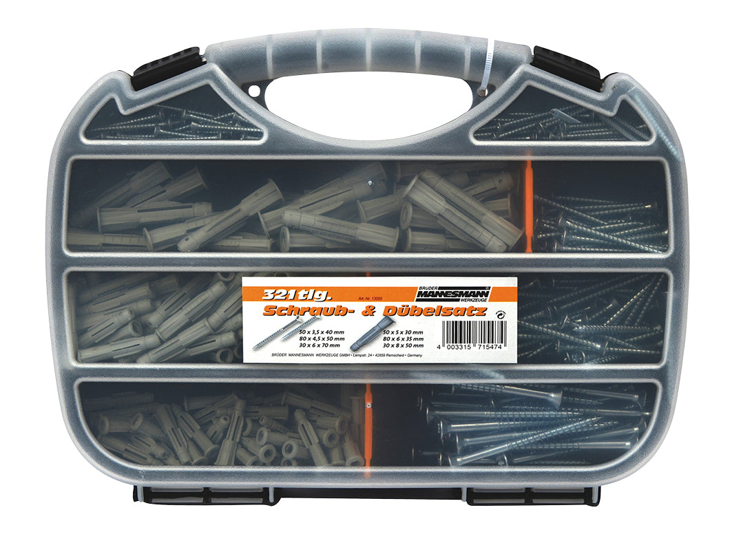 تشكيلة المسمار والتد ، 321 قطعة.