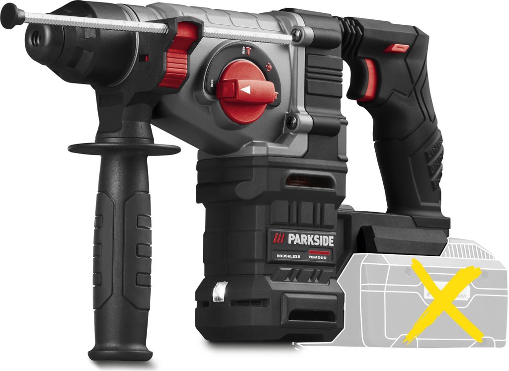 بارك سايد PERFORMANCE® 20 فولت مطرقة كومبي لاسلكية »PKHAP 20-Li B2«، بدون بطارية وشاحن