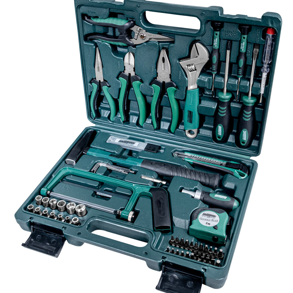 علبة الأدوات ، 74 قطعة.