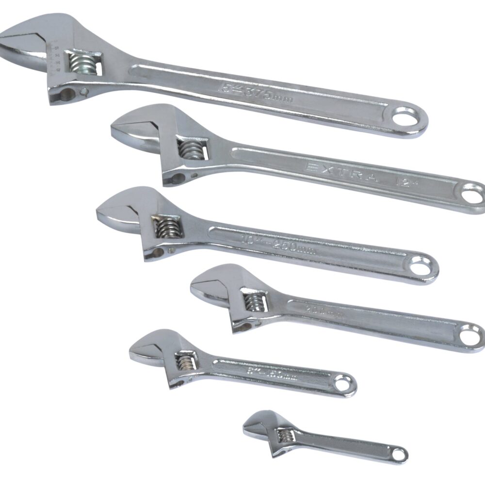 مفتاح ربط قابل للتعديل 10 "مطلي بالكروم مصقول