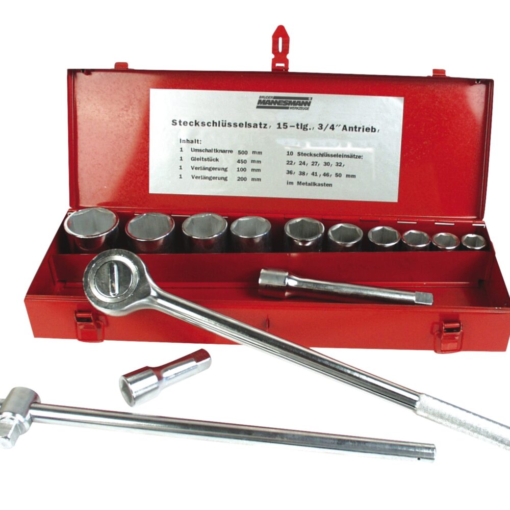 مجموعة وجع المقبس 3/4 "15 قطعة.