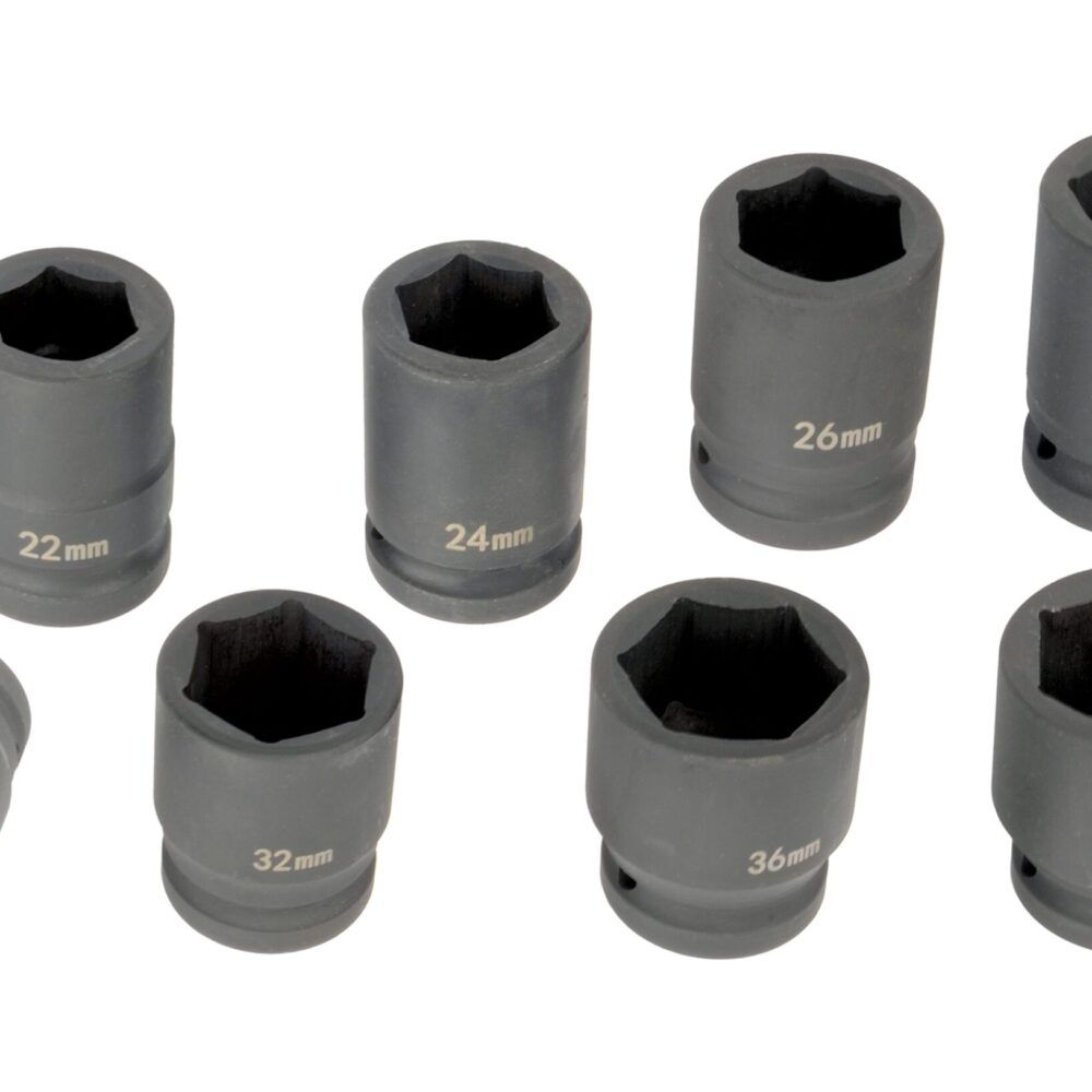 مجموعة مقبس الطاقة 3/4 "8 قطع. في الصندوق