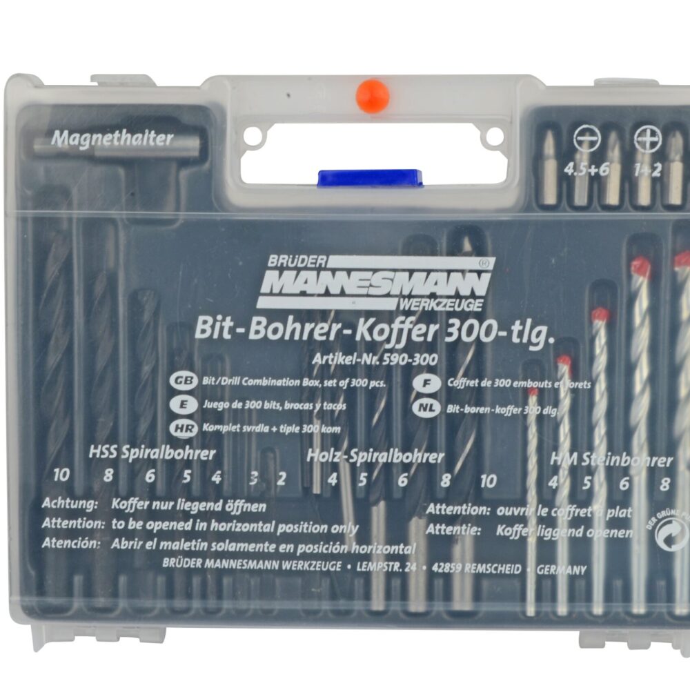 مثقاب + طقم وتد 300 قطعة.