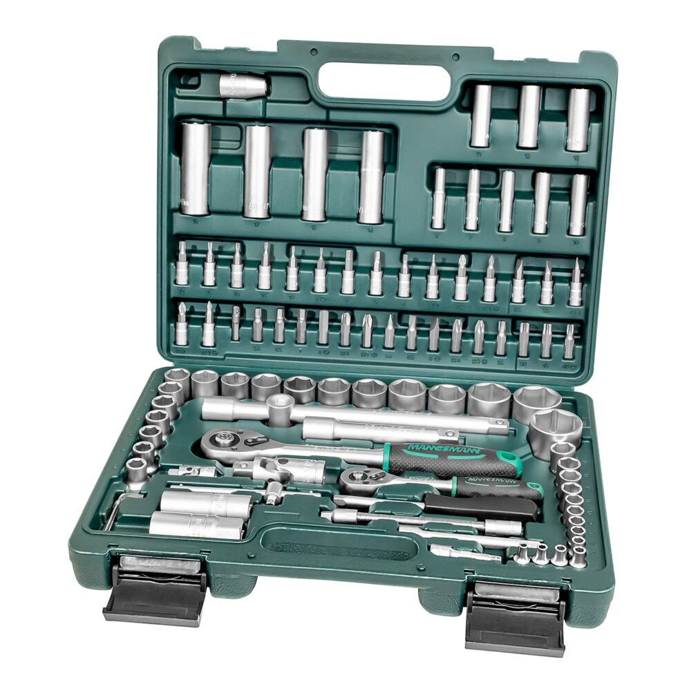 مجموعة وجع المقبس 94 قطعة. 1/4"+1/2"