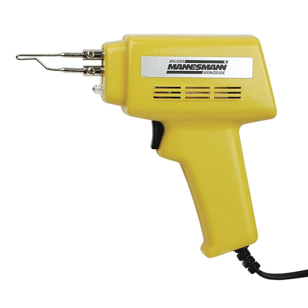 بندقية لحام مع الملحقات ، في حالة