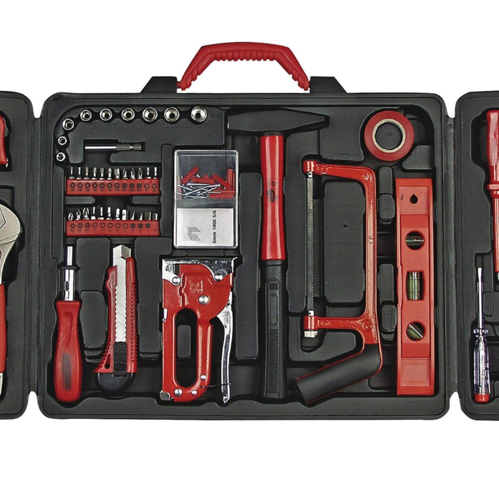 مكان الأدوات المنزلية. في حالة قابلة للطي