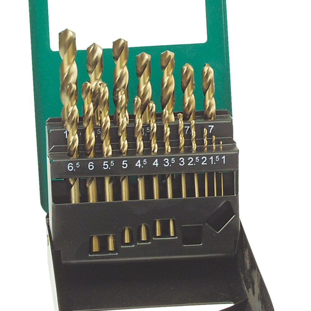 طقم ثقب تويست احترافي HSS ، 19 قطعة