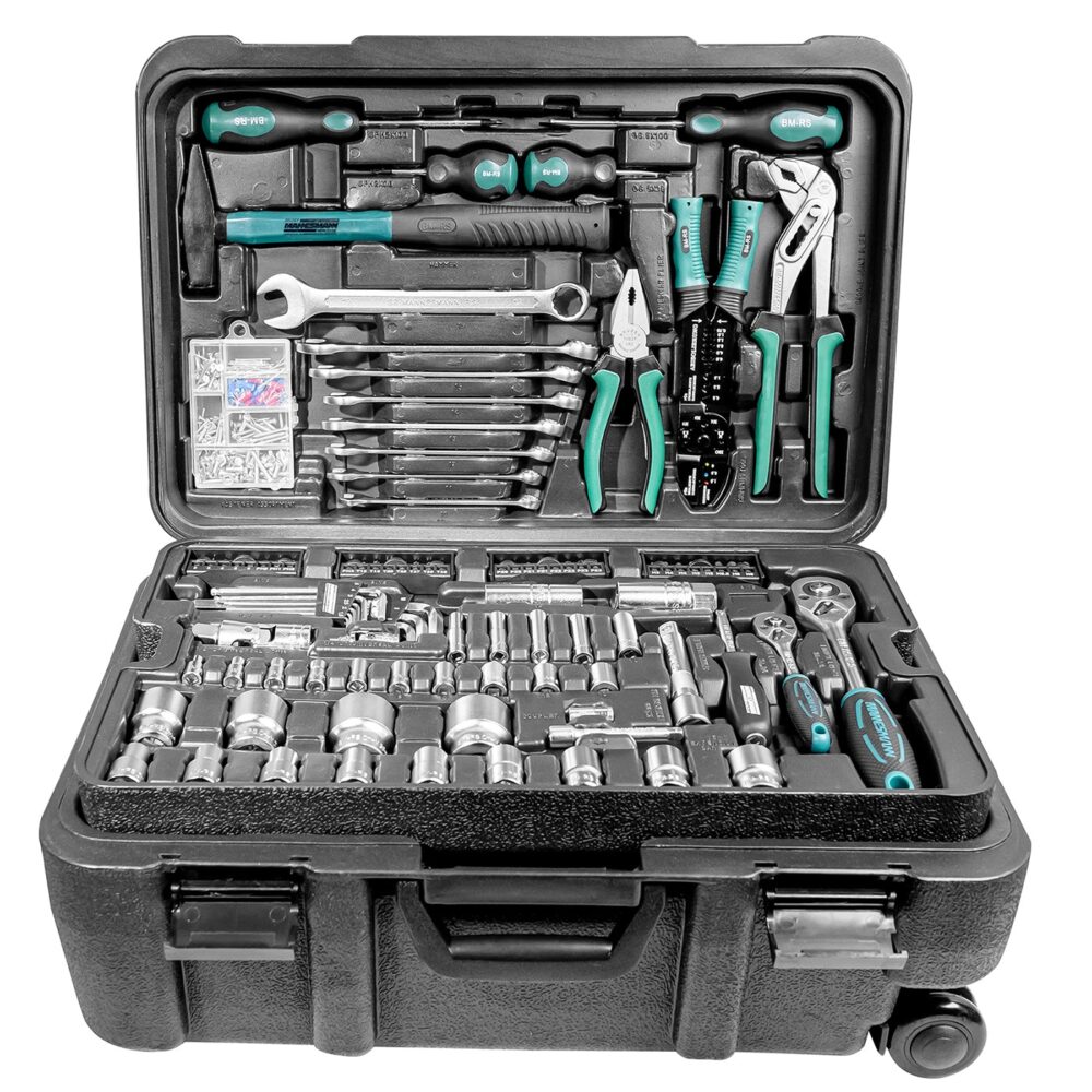 علبة أدوات متنقلة ، 122 قطعة.