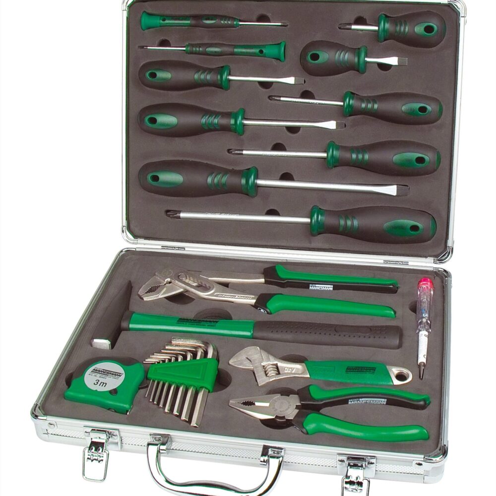 مجموعة الأدوات 24 قطعة. في علبة الألومنيوم