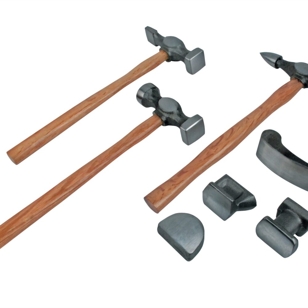 طقم إزالة الانبعاج 7 قطع ، فولاذ مطروق