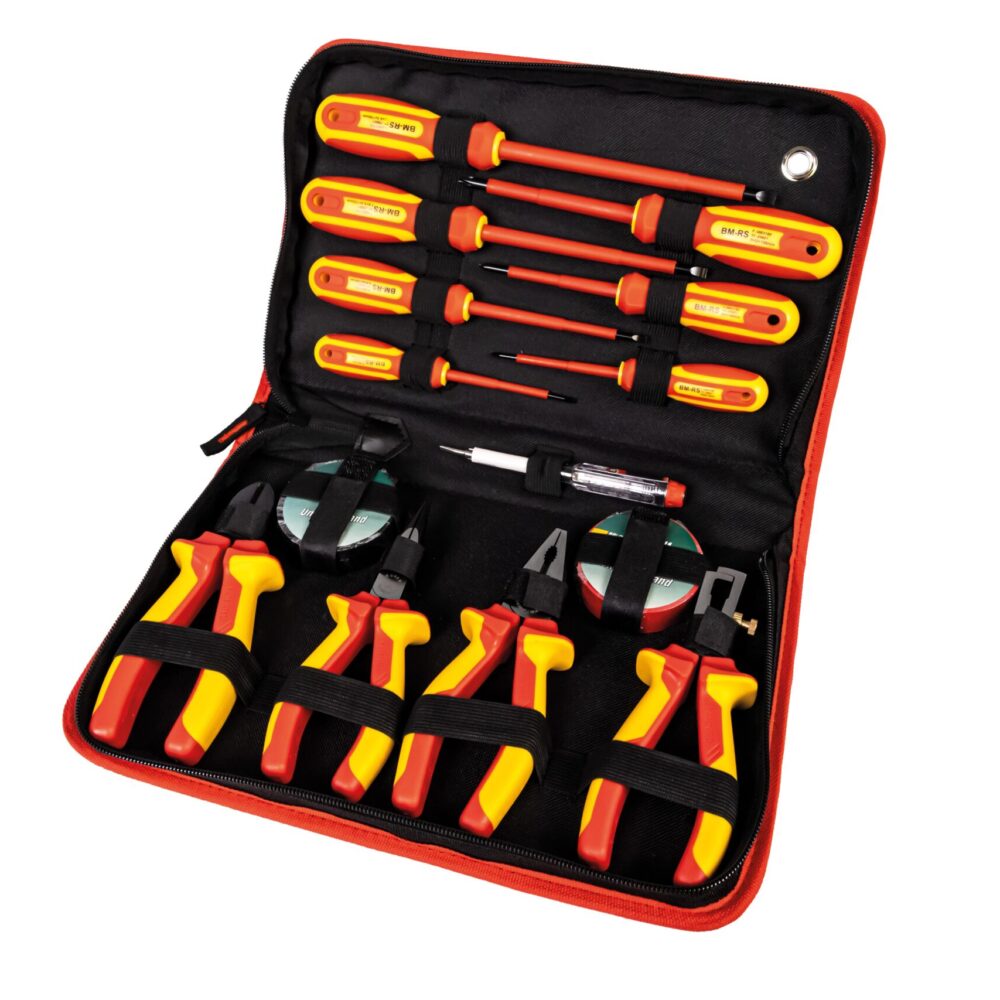 14 قطعة. مفك براغي VDE + مجموعة كماشة