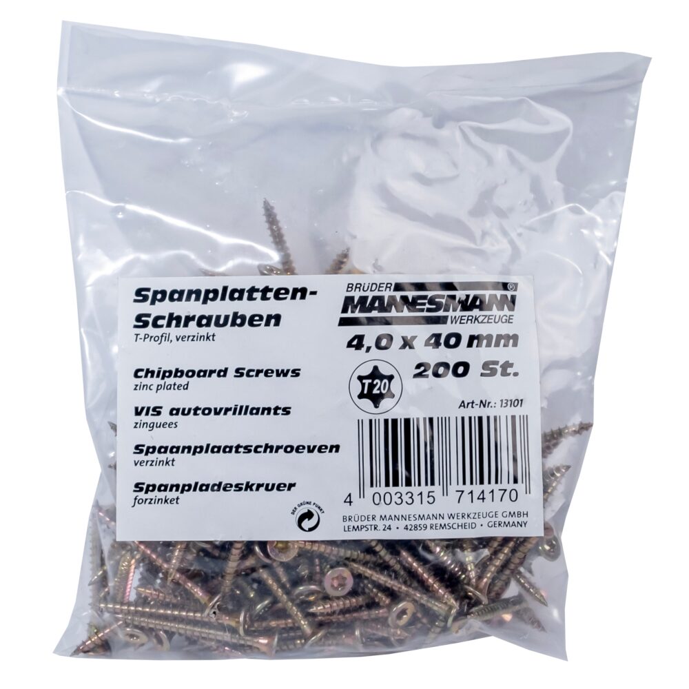 مسامير الخشب المضغوط 4.0 × 40 مم ، رأس TX ،