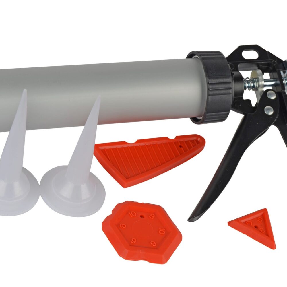 مكبس سيليكون مع ملحقات، 6 قطع. جبر