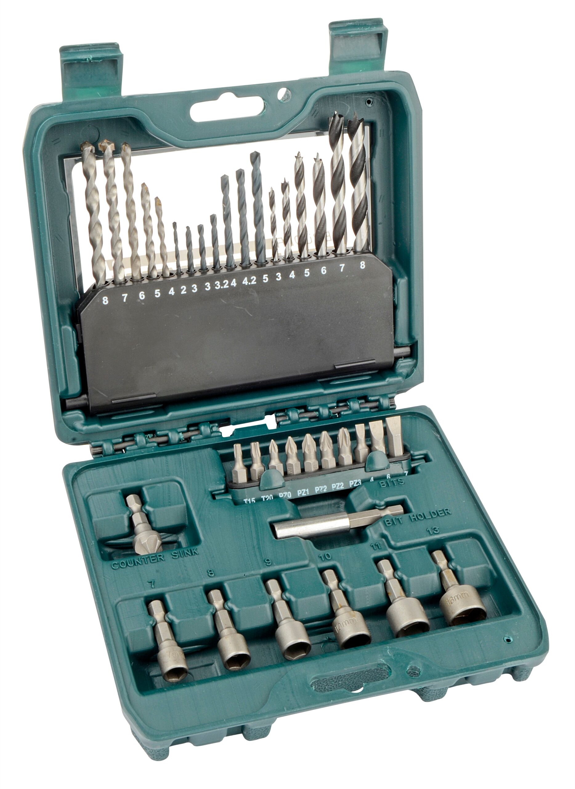 مجموعة الحفر / الملحقات 36 قطعة.