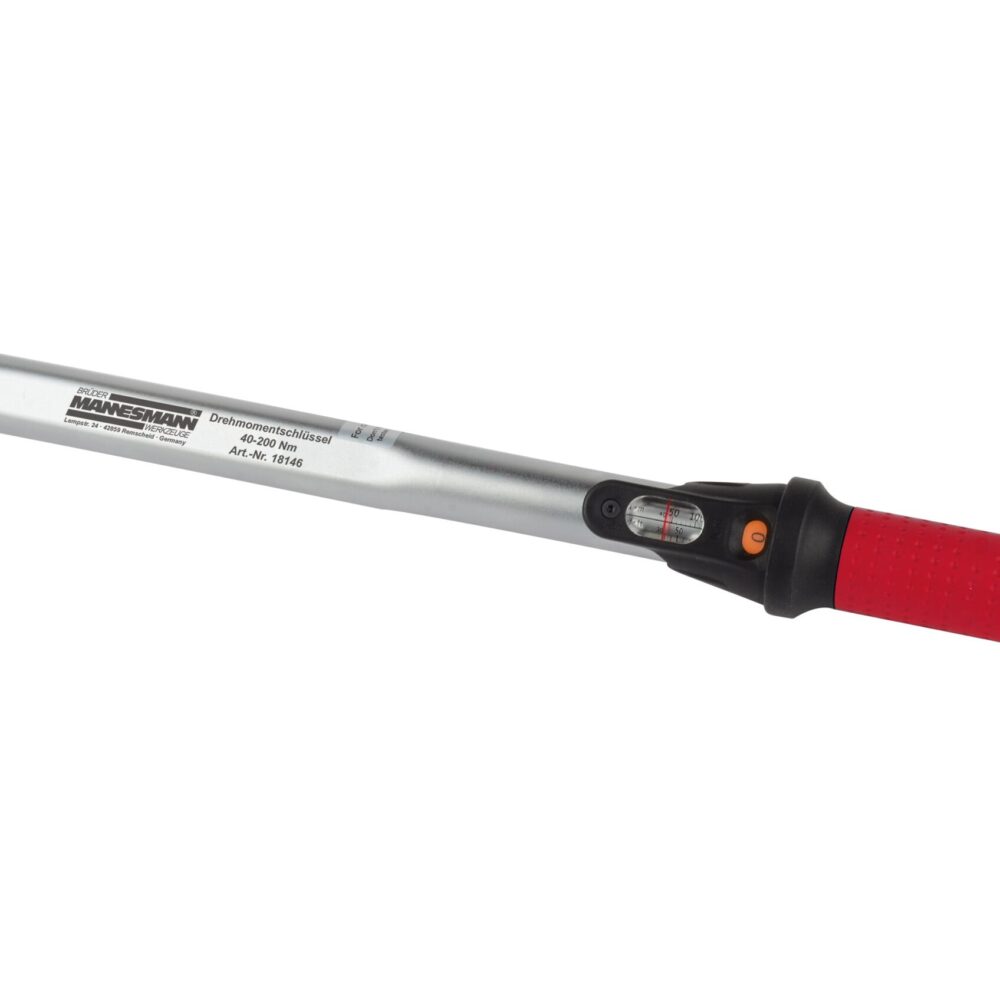مفتاح عزم الدوران 1/2 بوصة ، 40-200 نيوتن متر ، مع مقياس النافذة