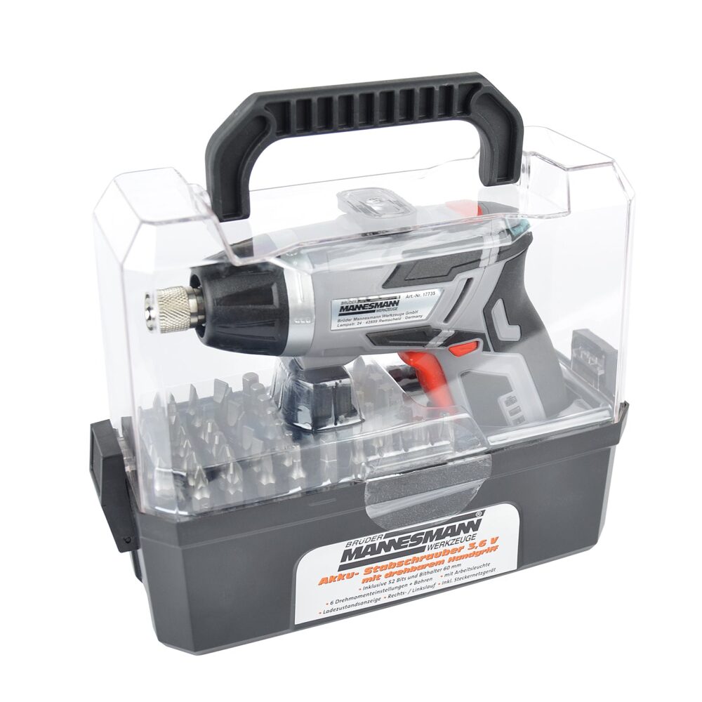 مفك براغي لاسلكي 3.6 فولت مع تشكيلة البتات