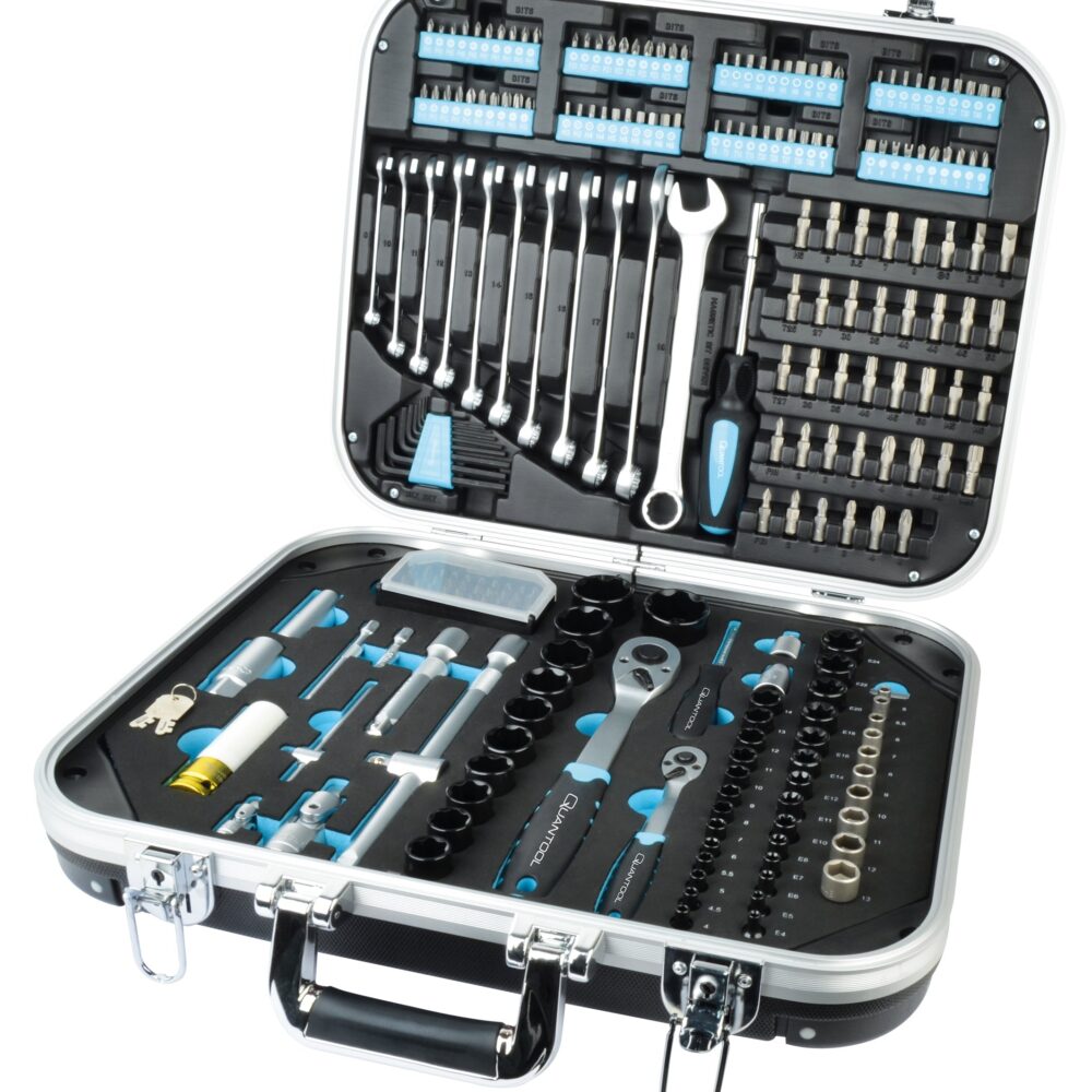 QUANTOOL - مجموعة أدوات ، 233 قطعة.