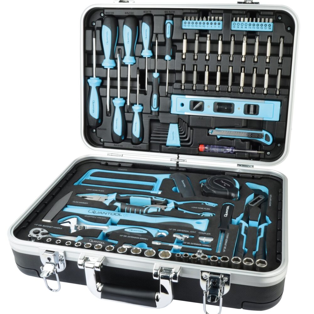 QUANTOOL - مجموعة أدوات ، 98 قطعة.