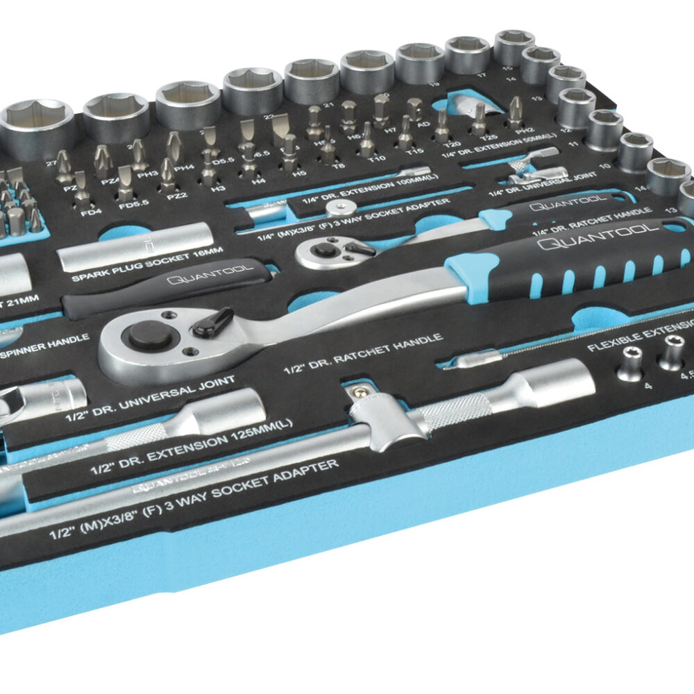 QUANTOOL - مجموعة أدوات ، 118 قطعة. - مناسب ل Quantool L-Boxx 102 و 136