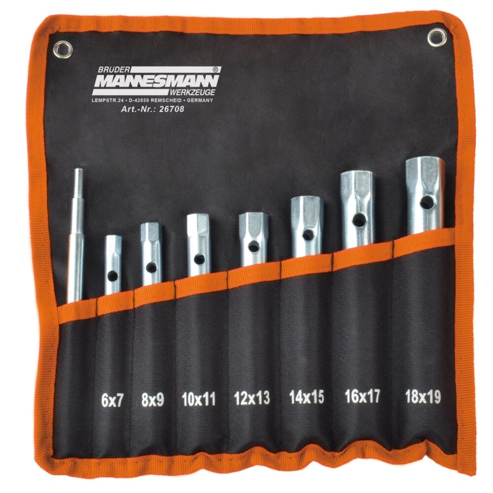 طقم مفتاح ربط أنبوبي ، 8 قطع.