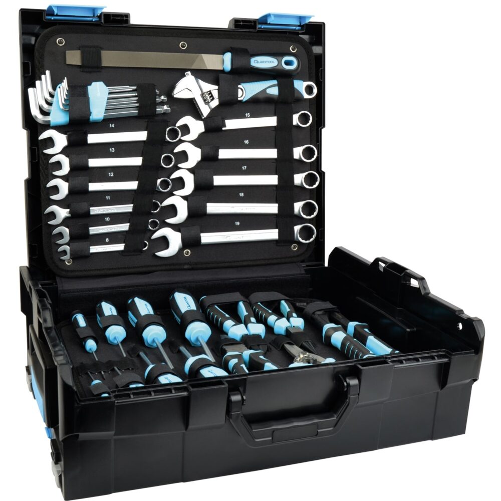 QUANTOOL - طقم أدوات، 153 قطعة، نظام سورتيمو L-Boxx 136
