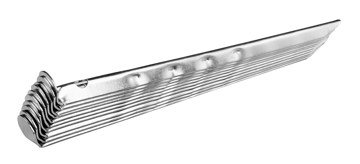 أوتاد فولاذية شبه دائرية ، مموجة ، طول 23 سم ،